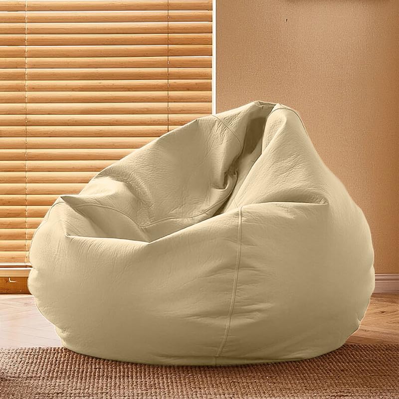 Image of ComfyBean Bag with Beans Filled XXXXXL Bean Bag Comfy Originals, True Size - Official : ComfyCozy Range (Color : Cream)