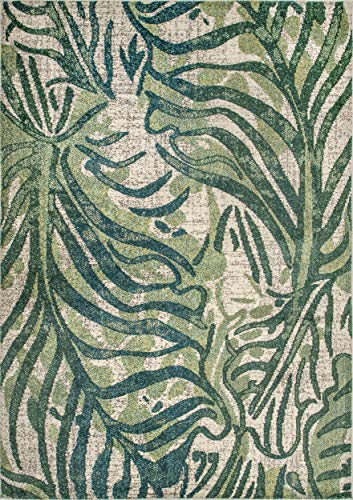 Nuloom Cali Abstract Leaves Area Rug, 8' X 11', Green #TOP1