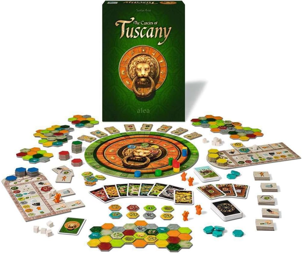 Ravensburger The Castles of Tuscany Strategy Game for Ages 12 & Up - A Fast, Strategic Game of Region Building During The Italian Renaissance