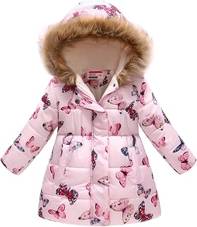 Newborn Baby Coat Hoodie Winter Snowsuit,Kids Girls Winter Thick Warm Parkas Hooded Windproof Coat Outwear Jacket