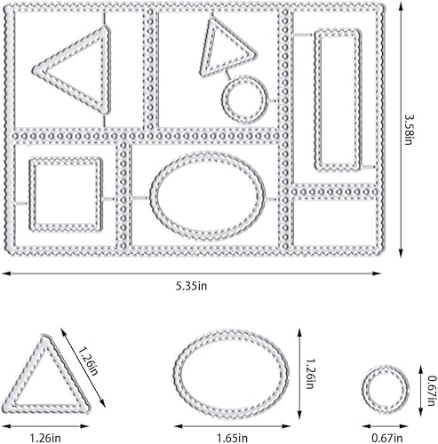 Lapoo Matriz de corte para álbuns, moldura de fundo 3D, novos moldes de corte, faça você mesmo, álbu
