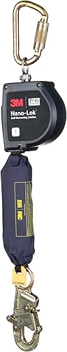 Miniatura 4 de 3M DBI-SALA Nano-Lok XL Línea de vida autorretráctil con mosquetón de acero 3100607, red, gancho de acero a presión, 9 pies, Clase 1, ANSI