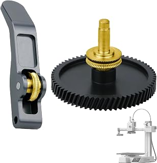 Extruder Gear Kit für Bambu Lab A1 Series,Hardened Steel Dual Zahnrad | 3D Printer DLC Nano Coating Upgraded POM Drucker Getriebebaugruppe,Kompatibel mit BambuLab A1 und A1 Mini