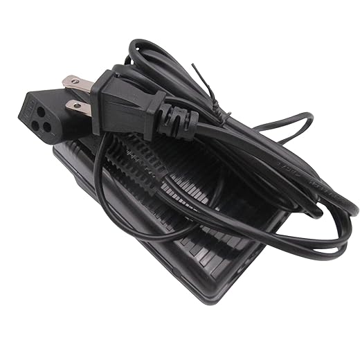 CKPSMS Brand -3 Prong Power Cord Sewing Machine Foot Pedal Control 110V, Compatible with/Replacement for Singer Brand 802,807,809,813,814,818,822,8220,824,827,833,834,838,844,8500,8600,9502,9518,9600