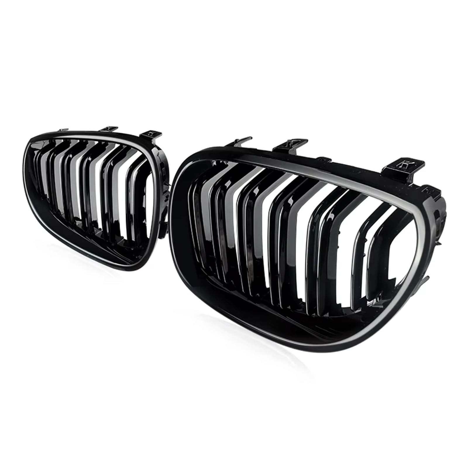 Rejilla de riñón de doble listón para parachoques de BMW E60 y E61 (2003-2010) 8