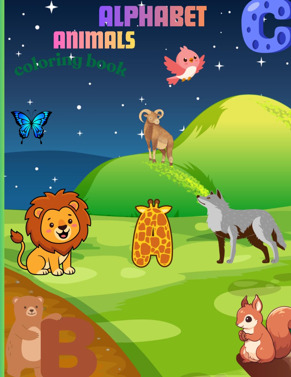 ABC Coloring Book for Kids: Subtitle: Fun Alphabet Coloring Pages with Cute Animals and Objects | Early Learning Workbook for Toddlers and Preschoolers Ages 3-5