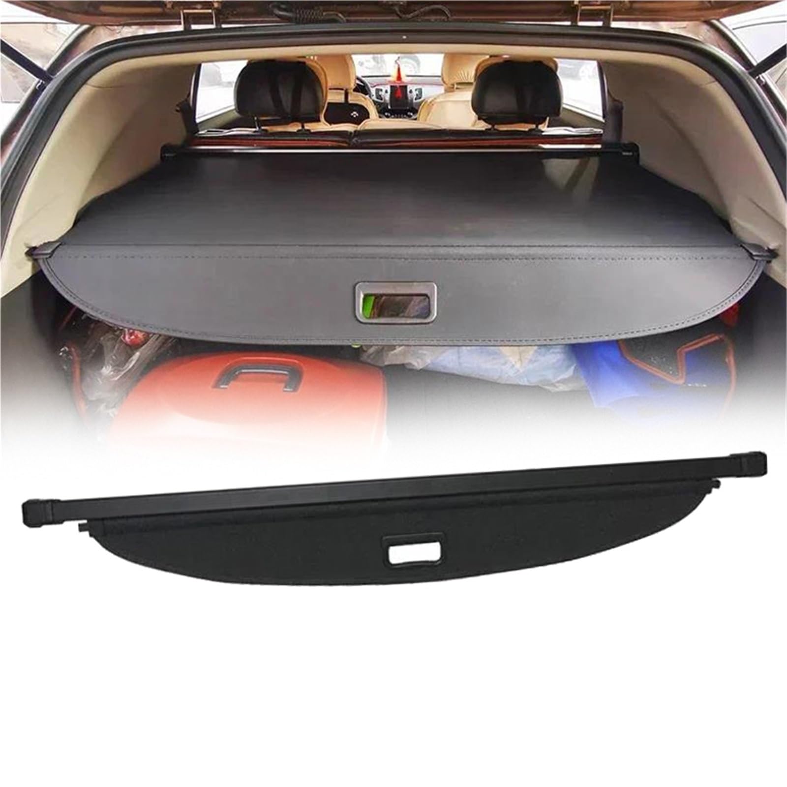 Couverture de coffre pour Kia Sportage 2011-2015 - Rideau de séparation noir