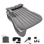 Onirii Inflatable Car Air Mattress Back Seat Bed with Air Pump,53 x 32.6 Portable Thickened Car Travel Camping Sleeping Air Mattress Blow Up Bed for Small Car Universal SUV