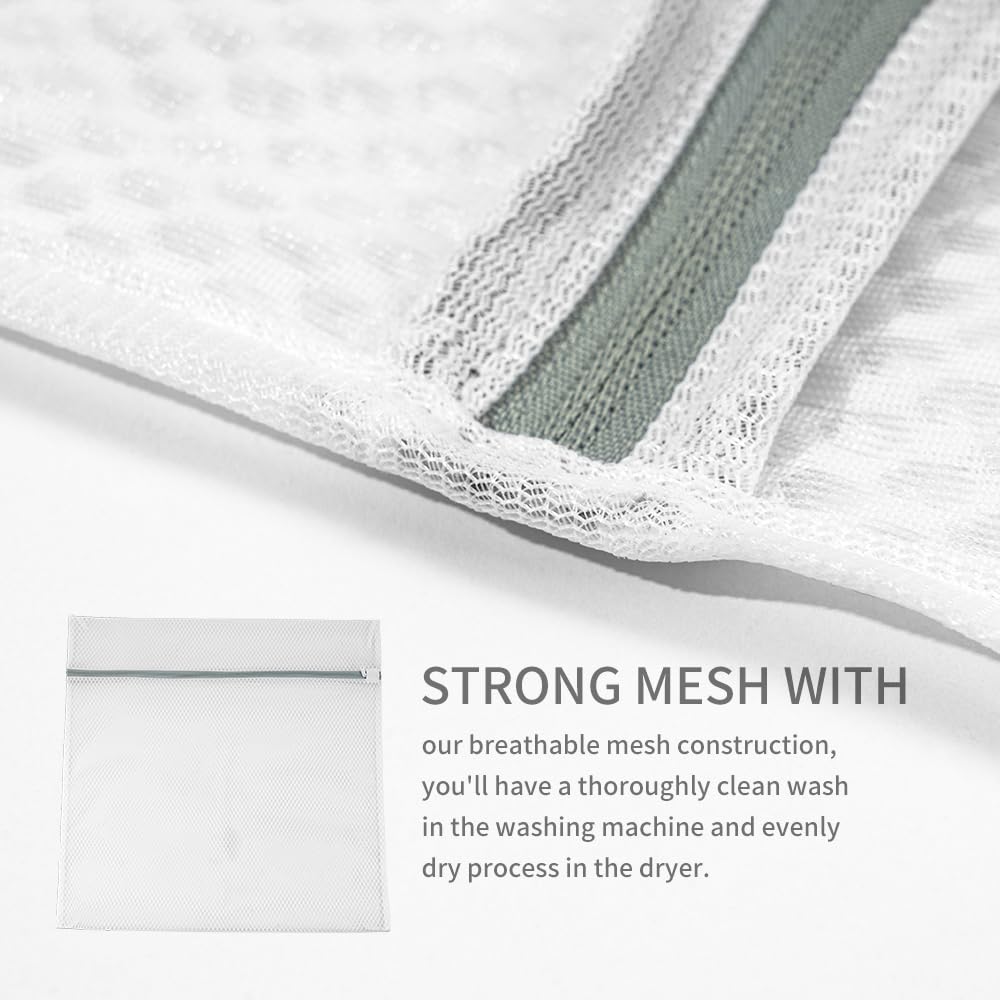 Guozcaray 3 Pcs 60 * 60 large laundry bag, laundry storage, washing machine bag with zipper mesh, travel storage and sorting bag for Clothes,Fitted sheets,Sweater, Shoes