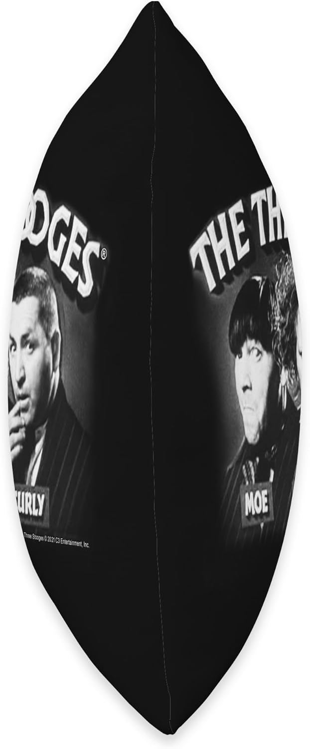 The Three Stooges Opening Credits Logo Throw Pillow