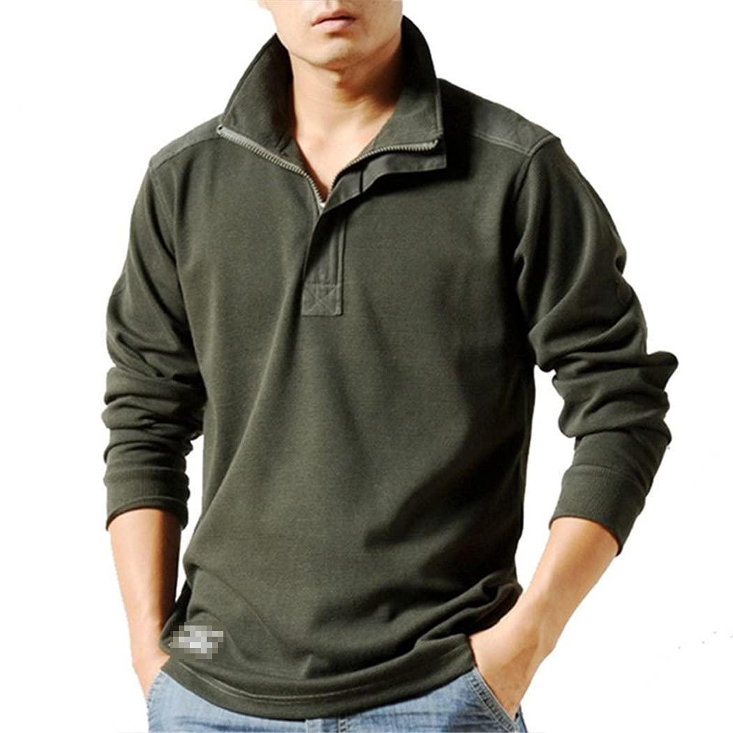 Camicie Casual Uomini Autunno Sciolto Manica Lunga Tattico Camicie Militare Grande Formato Affari, Grigio chiaro, XXL
