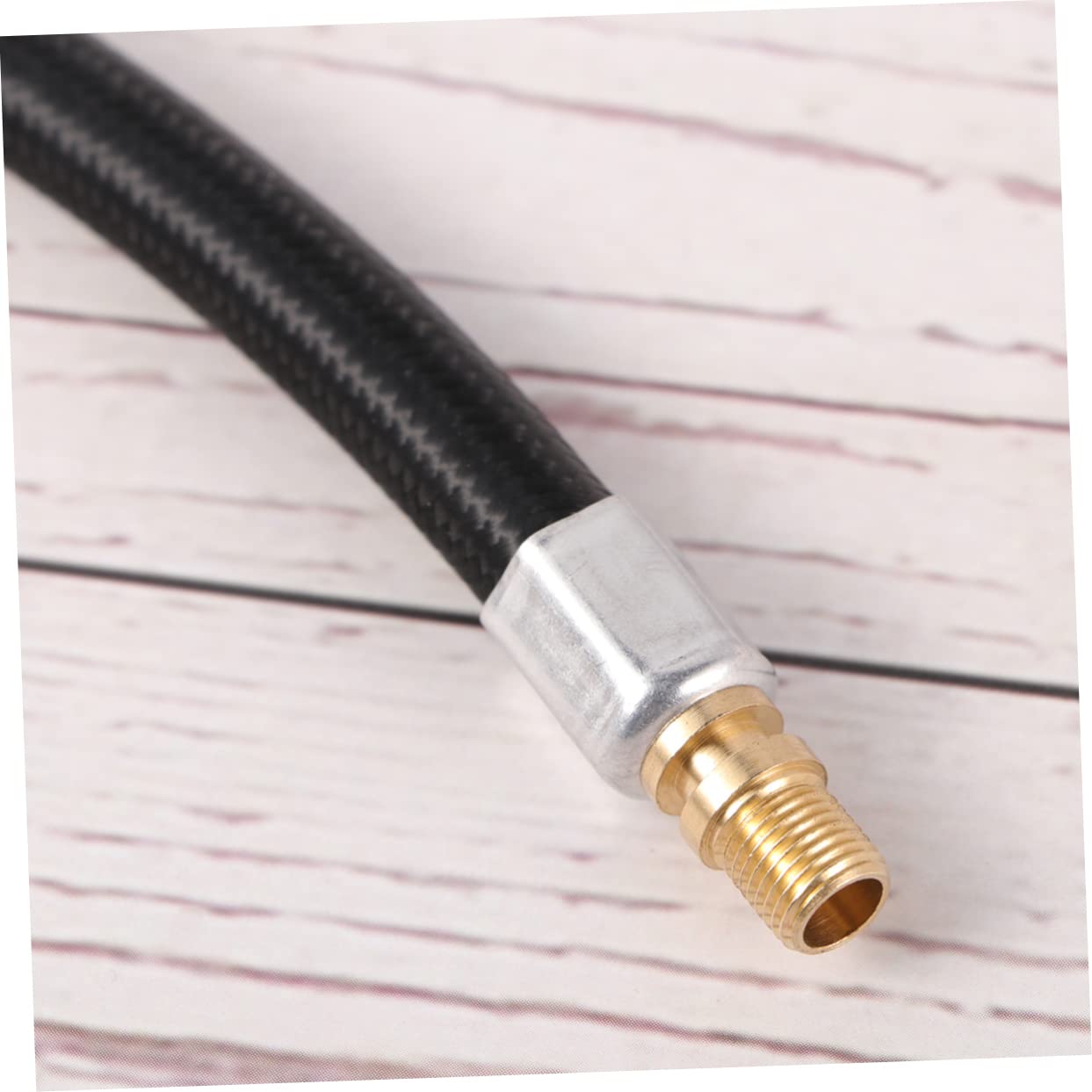 Holibanna Locking Air Chuck with Air Inflator Adapter Extension Tube Long for Quick Inflation of Car Motorcycle and Bike Tires Compatible with Standard