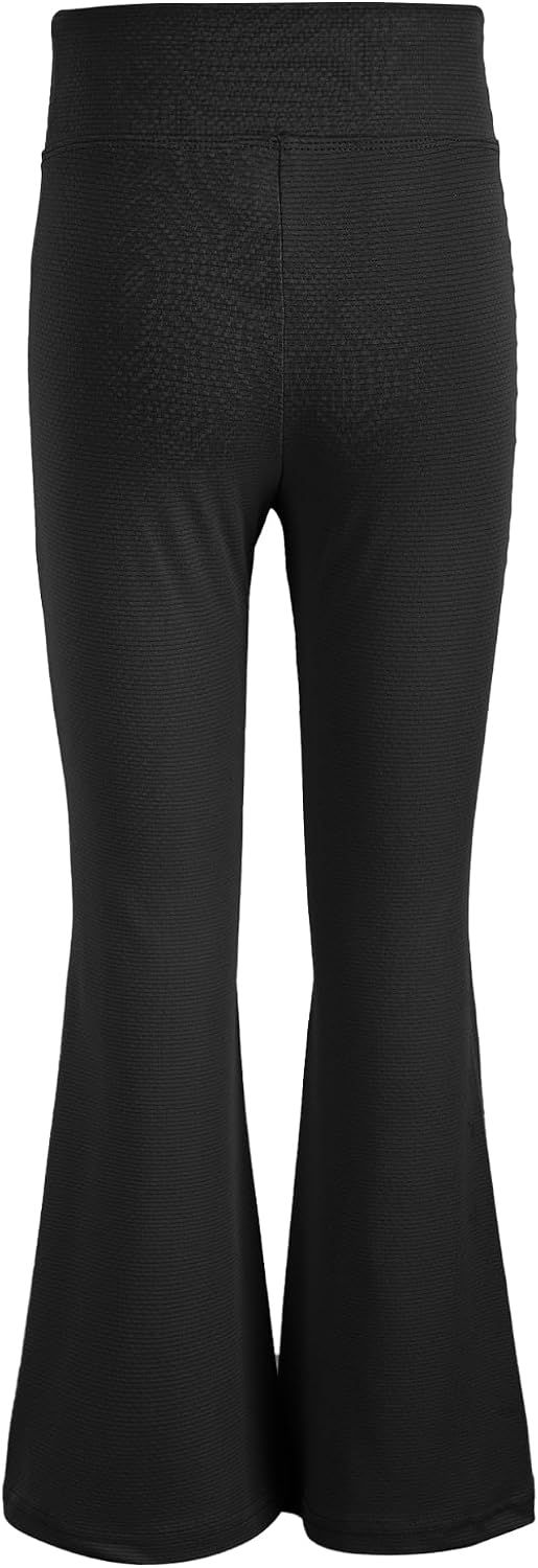 TTAO Girls Kids Flare Leggings High Waisted Bell Bottom Pants Moisture-Wicking Quick Dry Flared Trousers for Summer