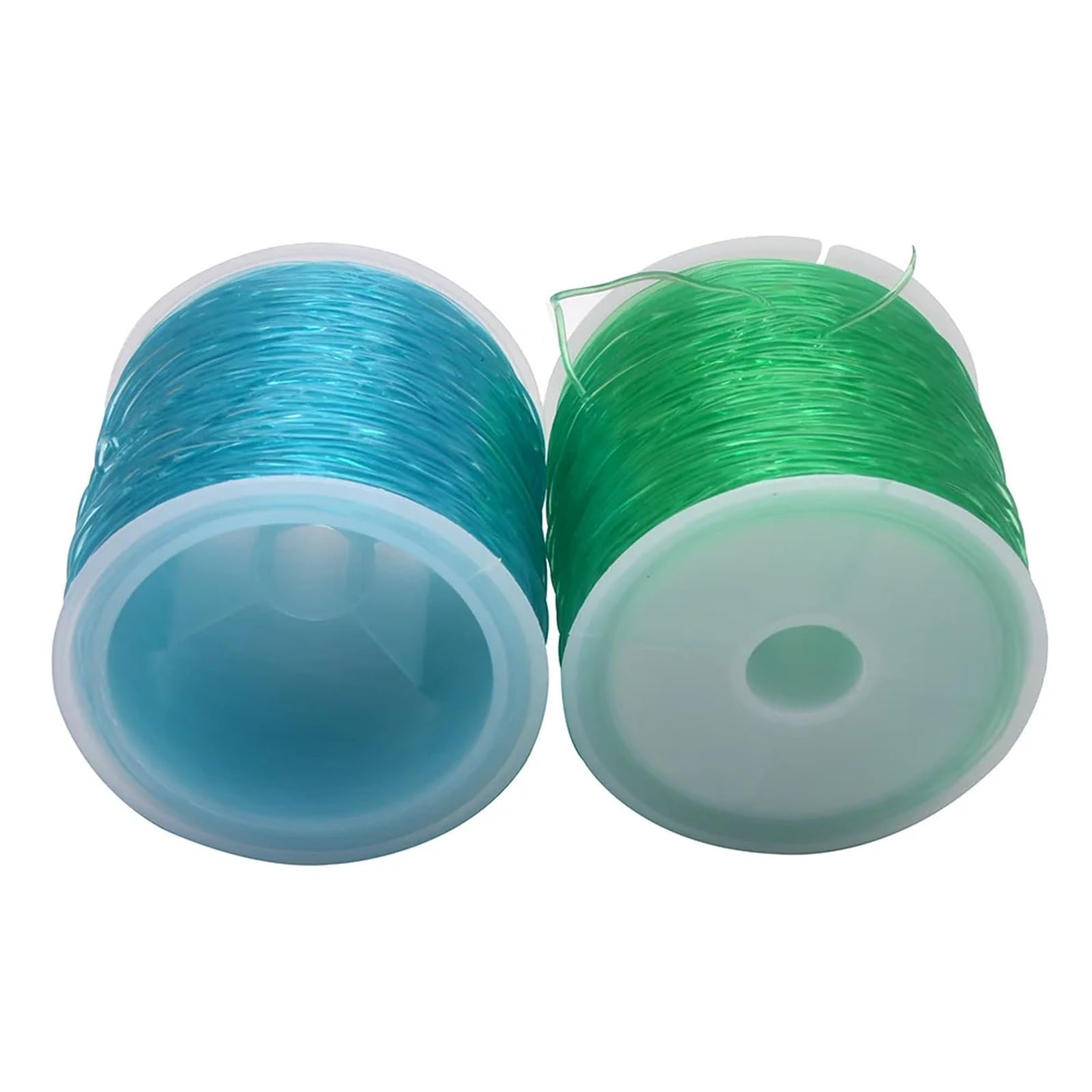 Elastyczny sznurek do bransoletek 0,8mm Crystal Tec mocny rozciągliwy z koralików nić jubilerska naszyjników i glinianych 10 rolek(White)