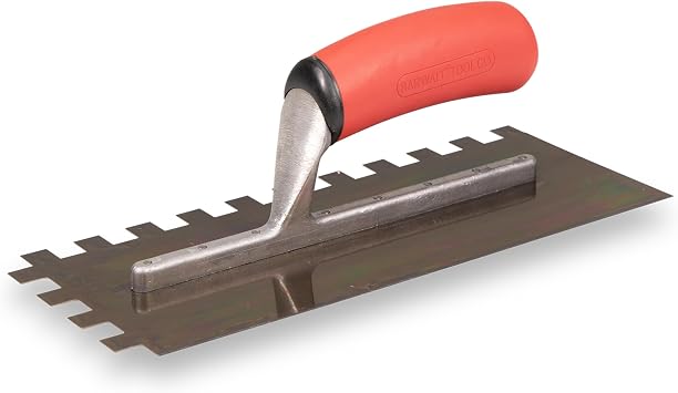 BARWALT Ultrastainless Notched Trowel, Square, Tile Trowel