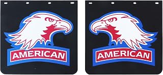 Mud Flaps for Semi Trucks American Eagle PVC Tractor Trailer Heavy Duty Rubber Mudflaps Splash Guard, 24 x 24Inch, 2PCS
