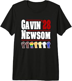 Gavin Newsom for President 2028 US Flag Political Campaign Premium Tri-Blend T-Shirt