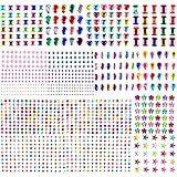 【Packungsinhalt】14 Stück 1209 selbstklebende Strasssteine, 16 verschiedene Stile und viele Farben, um Ihren unterschiedlichen Bedürfnissen gerecht zu werden.