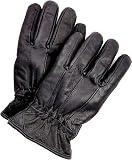 Riparo Men's Winter Gloves Nappa Leather Dress Driving Riding Gloves Fleece Lining (Black II, X-Larg