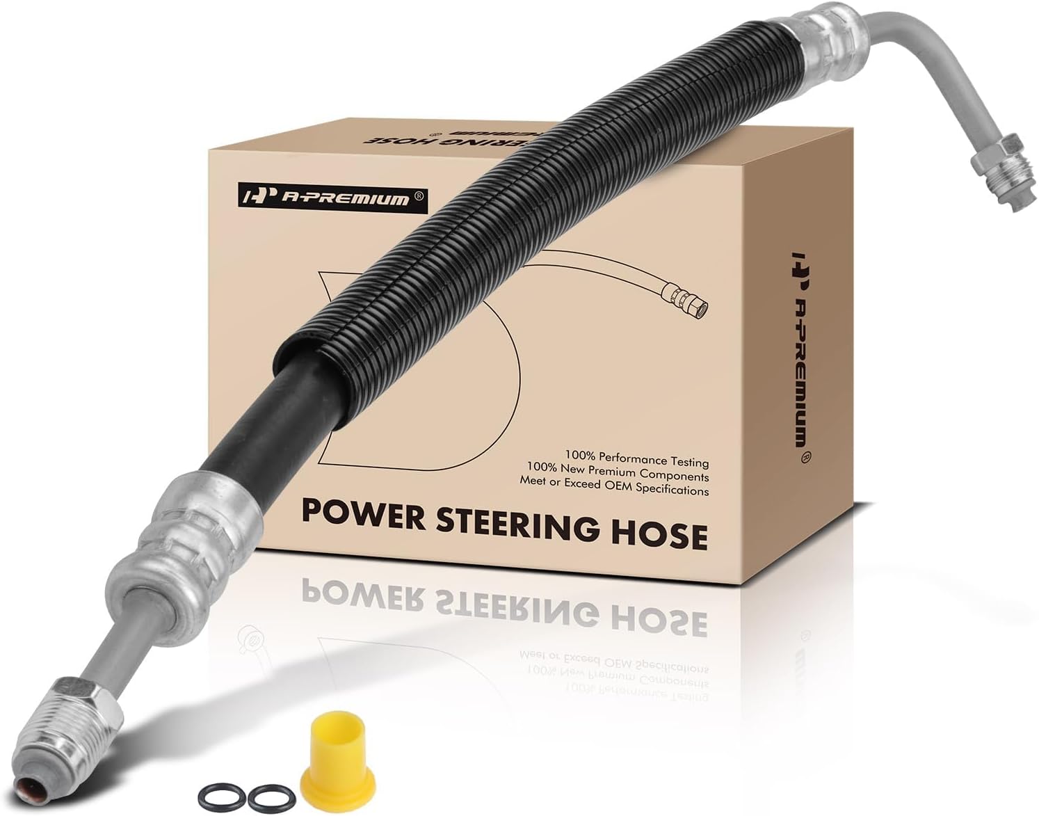 A-Premium Power Steering Hose Pressure Line Hose Assembly Compatible with Chevrolet Camaro Pontiac Firebird 1995-2002 V6 3.8L