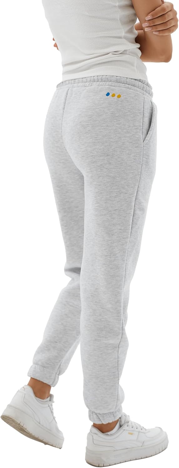 Women’s Oversized Gray Joggers Loose Fit Sweatpants with Pockets, Elastic Waist & Cuffed Ankles SS25 Ukrainian Brand