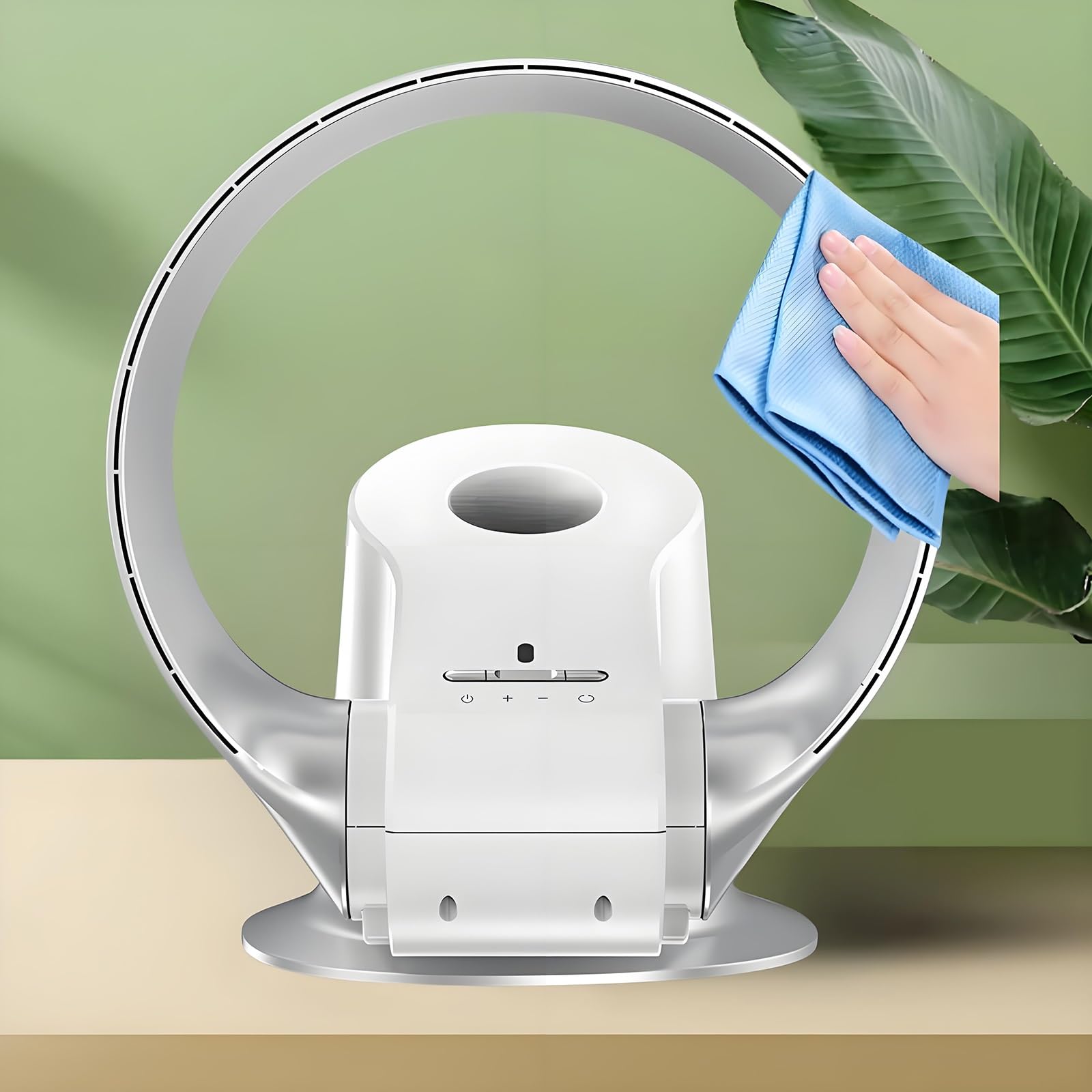 Amazon.com: Bladeless Wall Mounted Fan, 14in Leafless Oscillating