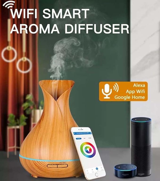 Difusor de Aromas Eléctrico Inteligente WiFi Ebooine, 400ml miniatura 2