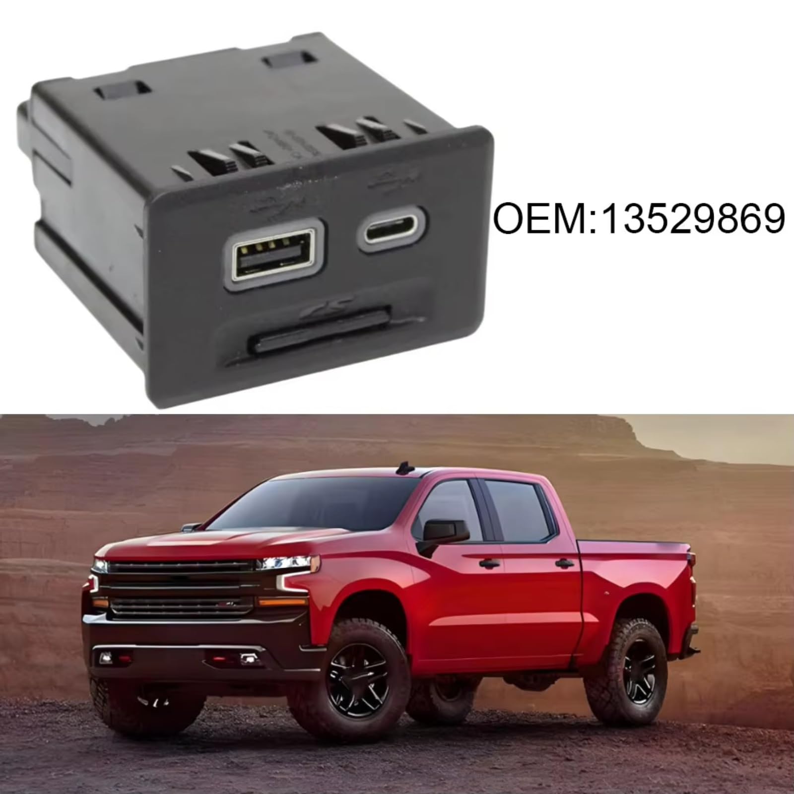 Compatibile Con GMC Per Acadia 2020 Per Sierra 1500 2019 Sostituzione Auto Presa Di Ingresso AUX Porta Adattatore Di Interfaccia USB 13529869 Adattatore USB AUX