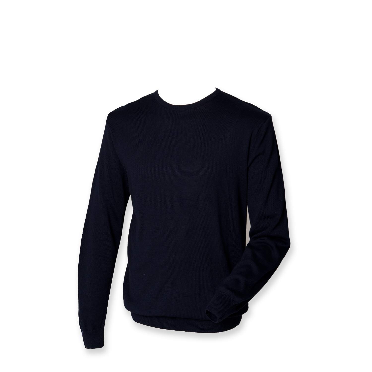 Henbury Lightweight Crew Neck Sweater : Color - Navy : Size - M