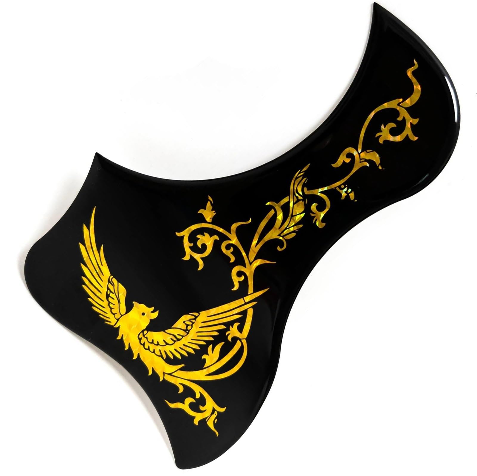 Pickguard do gitary akustycznej dla początkujących Osłona pickguardu do gitary akustycznej do folku pogrubiona zamienna(Gold)