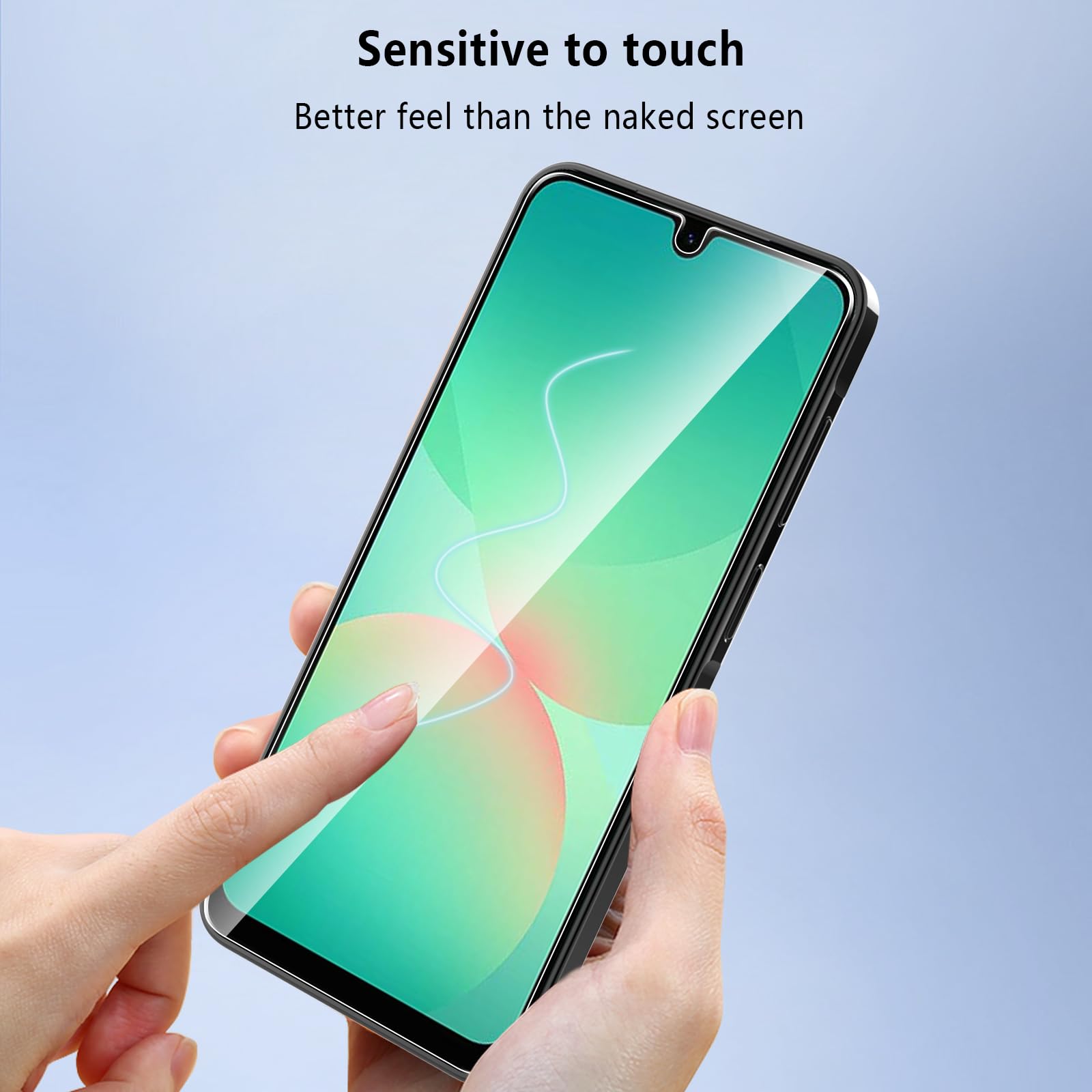 [3 Pezzi Vetro Temperato per Samsung Galaxy A26 5G,Durezza 9H Anti Graffio,Anti-Impronte Senza Bolle,Pellicola Protettiva per Samsung A26 5G