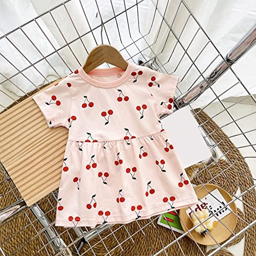 Vestido africano para meninas, manga curta, estampa de frutas, vestido de princesa, vestido de festa