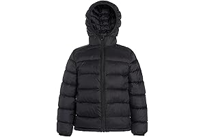 Hooded Puffer Jackets for Boys and Girls – Lightweight and Packable –...