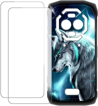 Compatible Ulefone Armor Mini 20 Pro with Custom Colorful Case + 2 Tempered Glass Protective Film - Shock Absorption & Scratch Resistant Wolf 3