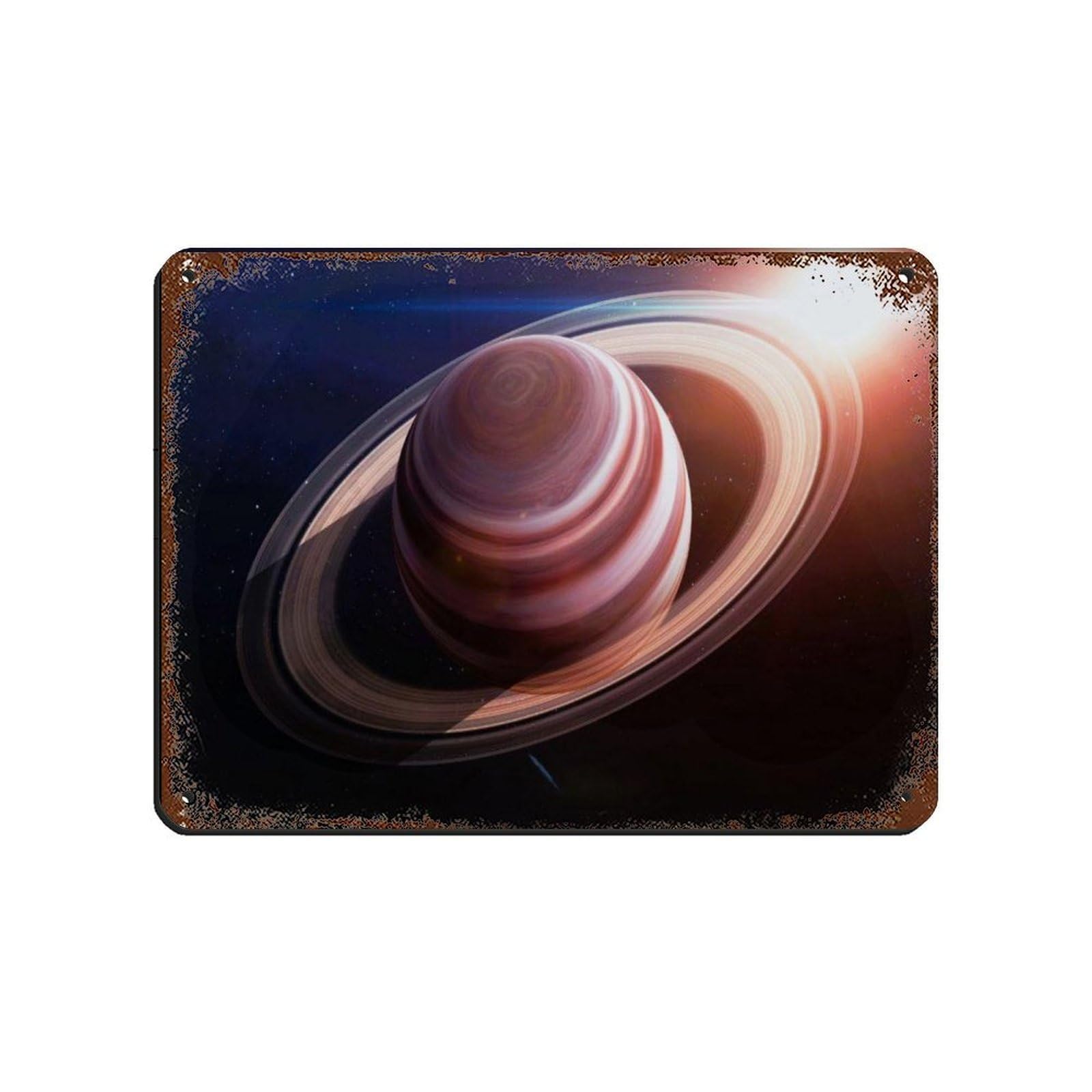 Poster Saturne espace rétro - Habiller un mur vide avec cette décoration murale 30x40