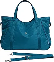 BolsaTote Nylon Feminina para Faculdade, Trabalho, Academia, Faculdade Lateral de Ombro e alça transfersal Impermeável Dia a Dia Casual