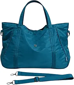 BolsaTote Nylon Feminina para Faculdade, Trabalho, Academia, Faculdade Lateral de Ombro e alça transfersal Impermeável Dia a Dia Casual