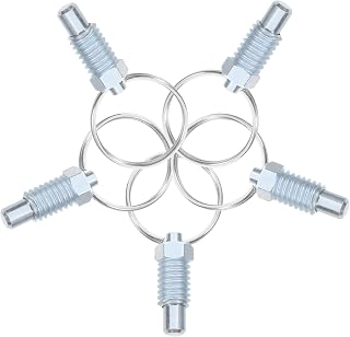 DECHOUS 5pcs Spring Loaded Locking Pin Knob Plunger Indexing Plunger Pin for Trailer Gate Hinge and Repair