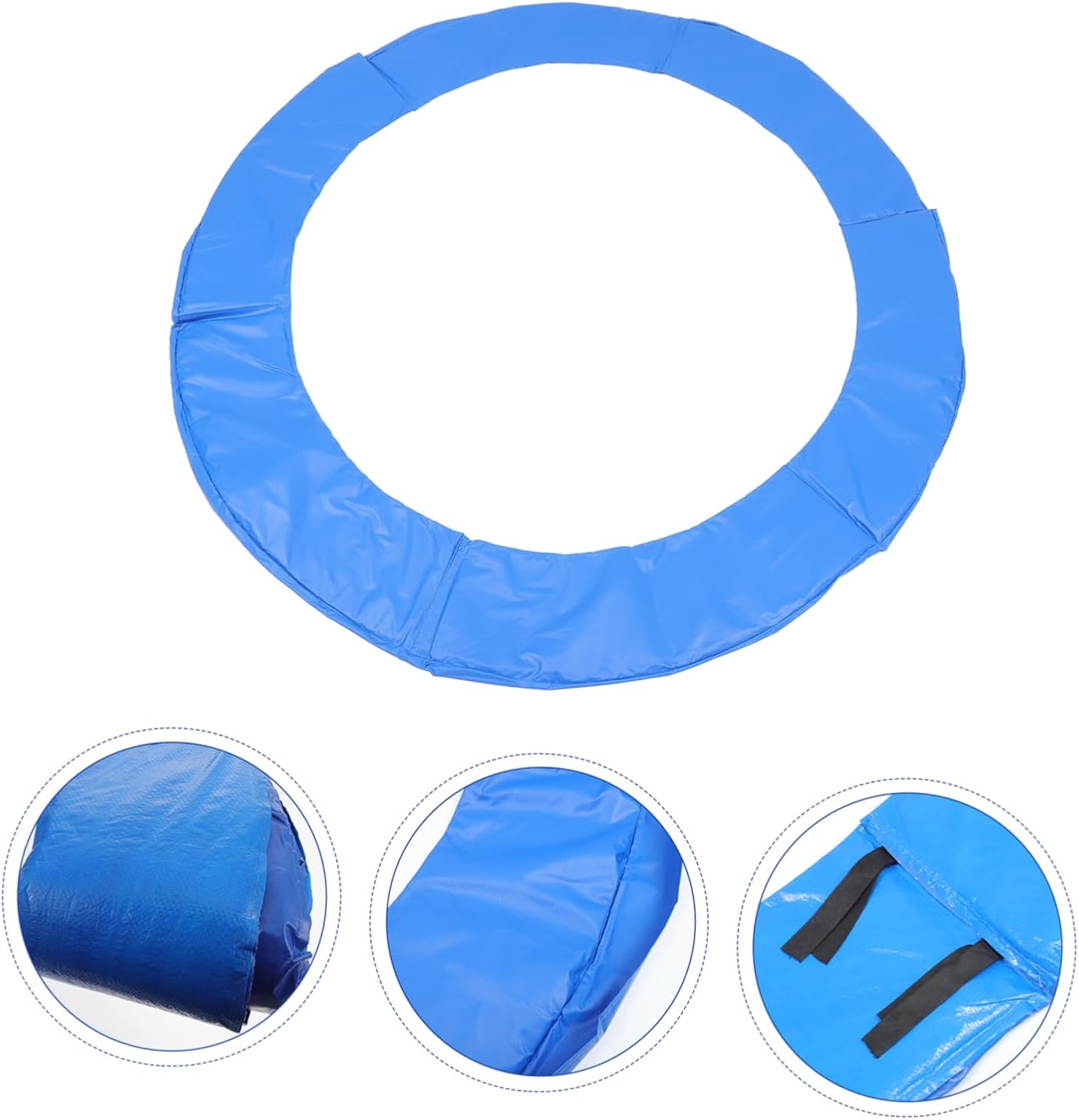 SUPVOX Thickened Collision Jumping Bed Cushion Trampoline Protective Cover Mat Round PVC Tear Resistant Weatherproof Spring Safety Pad for Outdoor Use