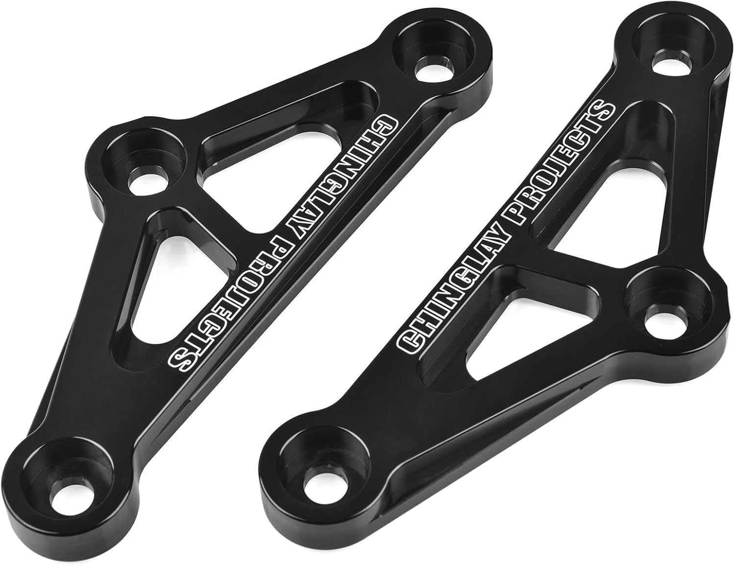 Rear Linkage Kit Compatible with Z900 2017-2024, Z900RS CAFE 2018-2024 - CNC Aluminum Suspension Lowering Link, Rear Shock Link Accessories (Black)