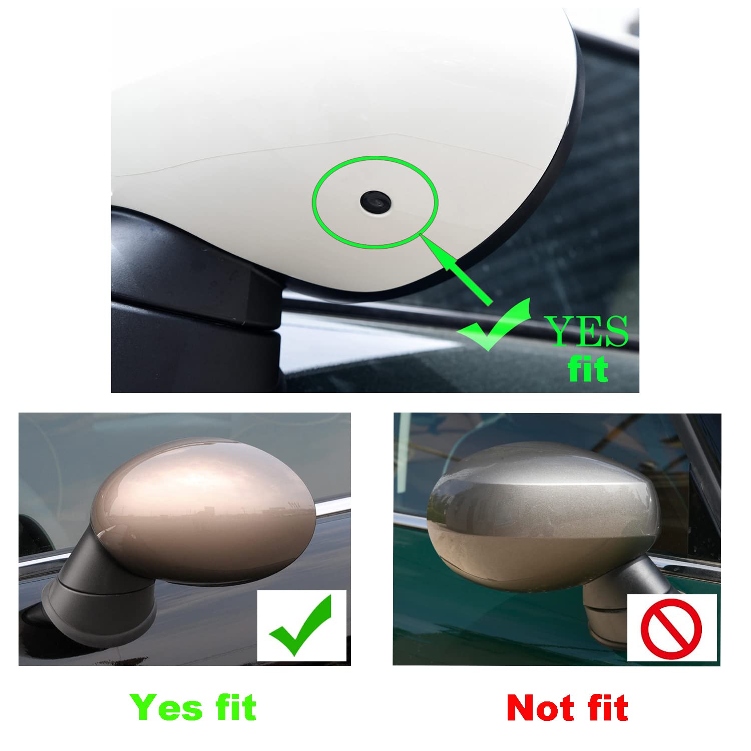 MINI Tapa de carcasa para espejo retrovisor lateral, Juego de tapas de espejo lateral para Mini Cooper One/D/SD/S/JCW F54 F55 F56 F57 F60 2014-2019 (Union Jack Azul, serie F con agujero de luz)