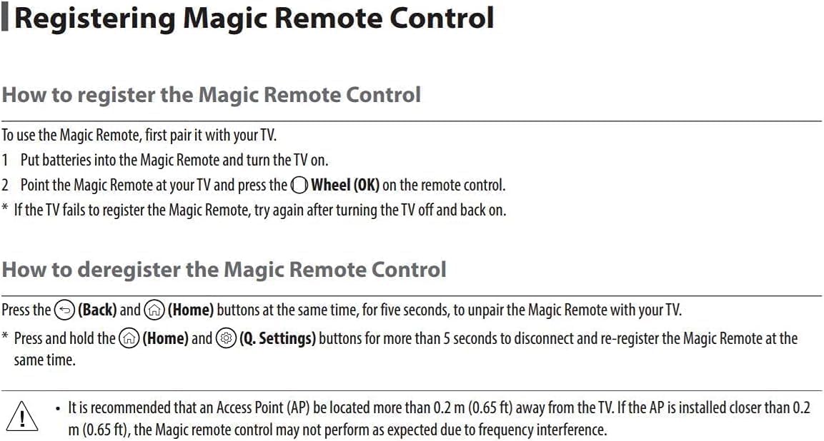 NTQinParts Voice TV Remote Control Controller Replacement for LG OLED65C5PUA 65", OLED77C5PUA 77", OLED83C5PUA 83" OLED evo AI 4K C5 Series Smart TV (2025)