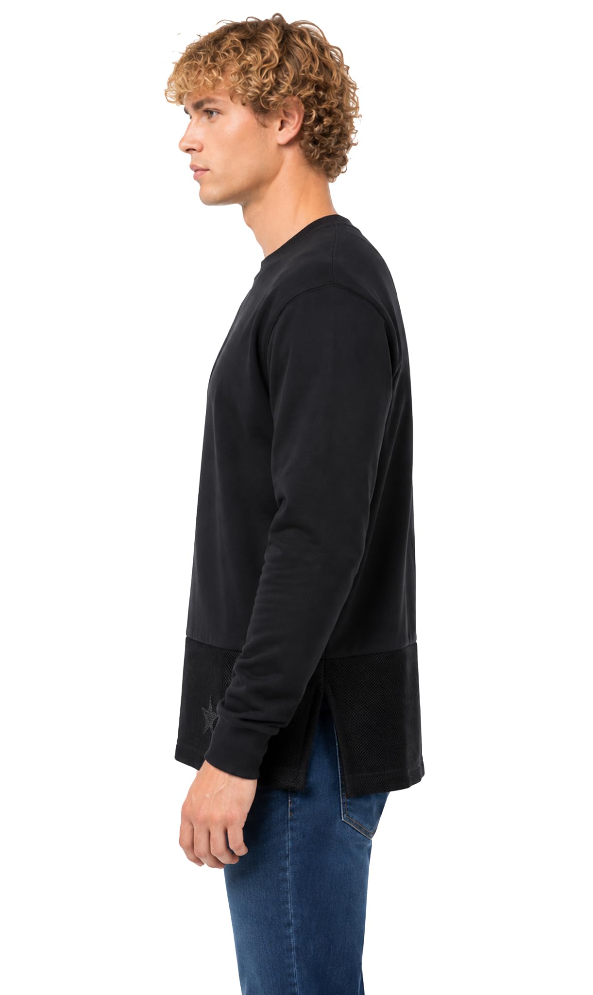 Diesel Uomo Felpa S-Melon Sweatshirt (S, Nero)