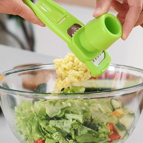 Miniatura 2 de Molinillo de ajo de mano, mini picador de ajo, prensa manual 2024, trituradora de ajo, prensa de ajo portátil, molinillo de mano pequeño para ajo,