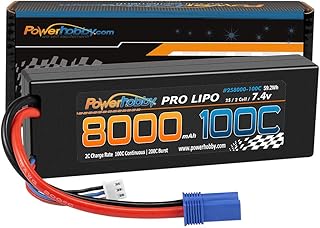 Powerhobby 2s 7.4V 8000mah 100C-200C Lipo Battery W EC5 Plug