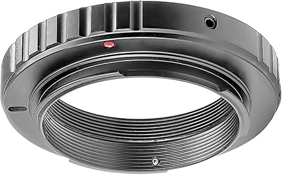M42 T-Ring Adapter for Nikon DSLR Cameras Solid Aluminum Construction with Smooth Oxide Finish Ideal for Night-Sky Photography & Long-Range Imaging