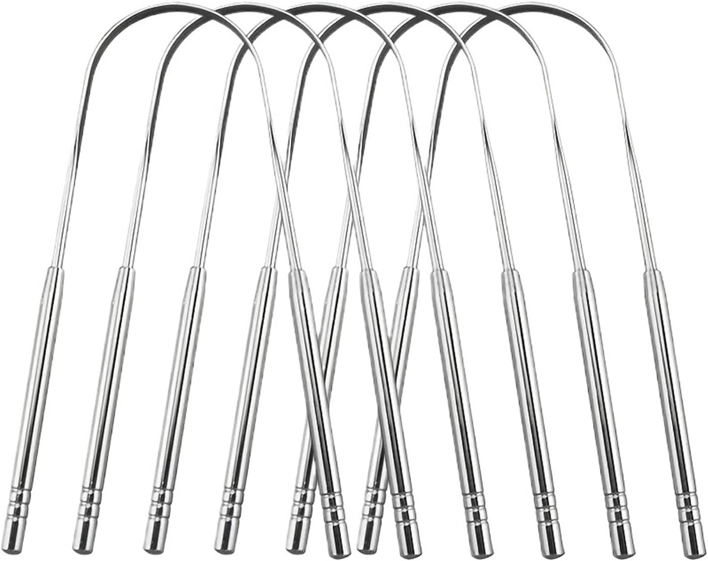 2/6pcs Stainless Steel Tongue Cleaning Scraper Reusable(6pcs)