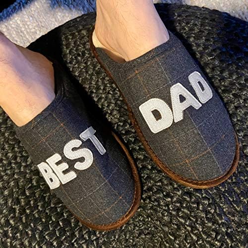 Dearfoams mens Dad's Scuff Slipper, Pavement, Large US | Image 5