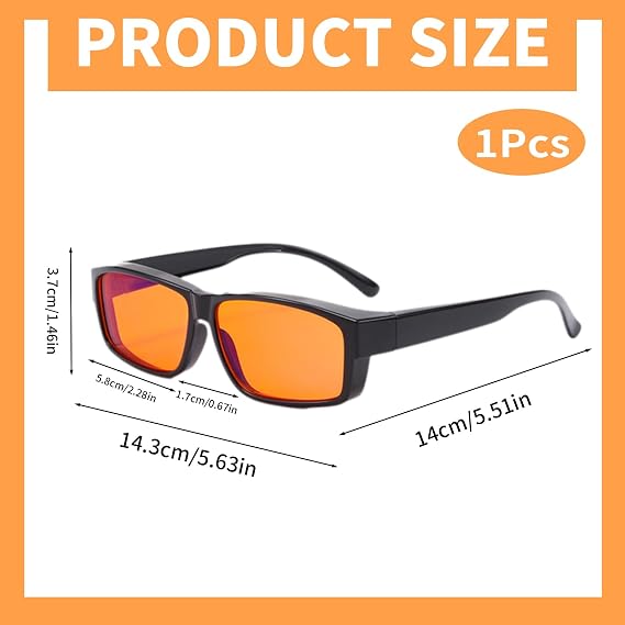 Blue Light Blocking Glasses,TR90 Anti Blue Light Anti Fatigue Goggles,Anti Glare Headache Eyes Strain Glasses,Amber lenses 95% anti-blue light rate,Gaming Glasses,Men Women