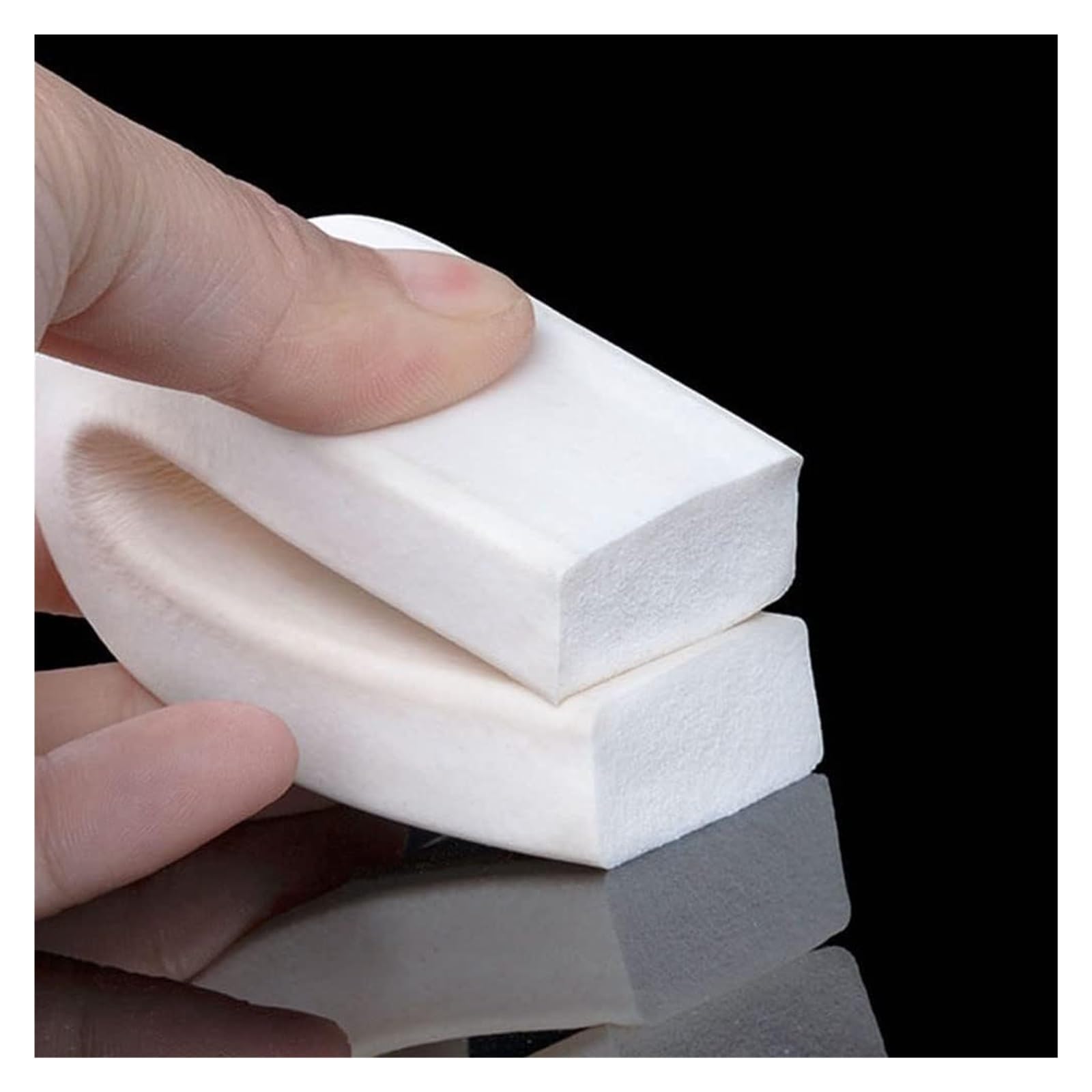 Banda de esponja de caucho de silicona, Tira cuadrada de espuma caucho silicona 1 m, junta sellado esponja blanca for puertas y ventanas 3 x 20 mm a 25 30(25x30mm)